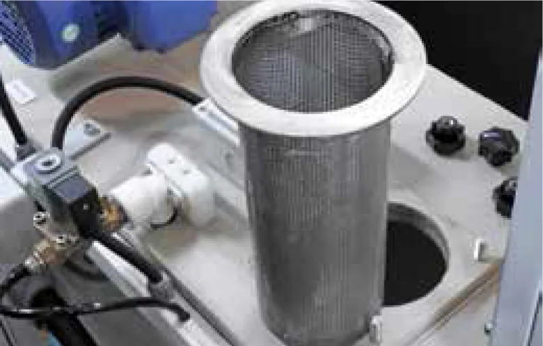 ENVIRO1000 wastewater treatment system cylindrical filter screen detail