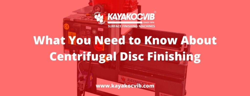 KSM centrifugal disc finishing machine for precision surface finishing