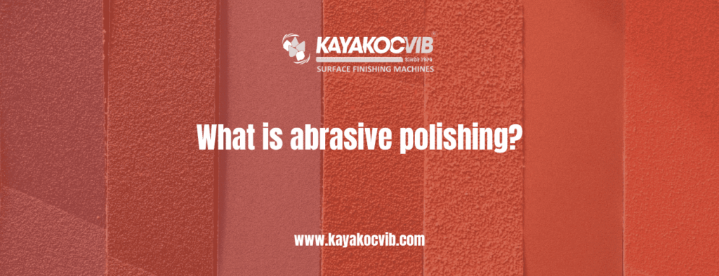 Abrasive polishing surface textures showing varying surface finish grades