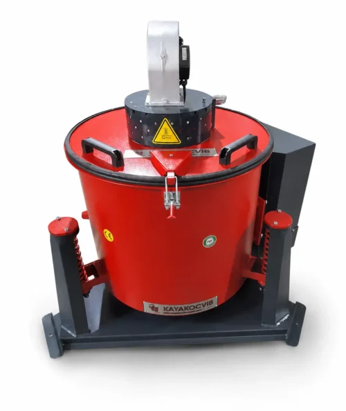 C-DRY Centrifugal Dryer Machine Front View KAYAKOCVIB C-DRY centrifugal dryer machine for post-process drying of metal parts