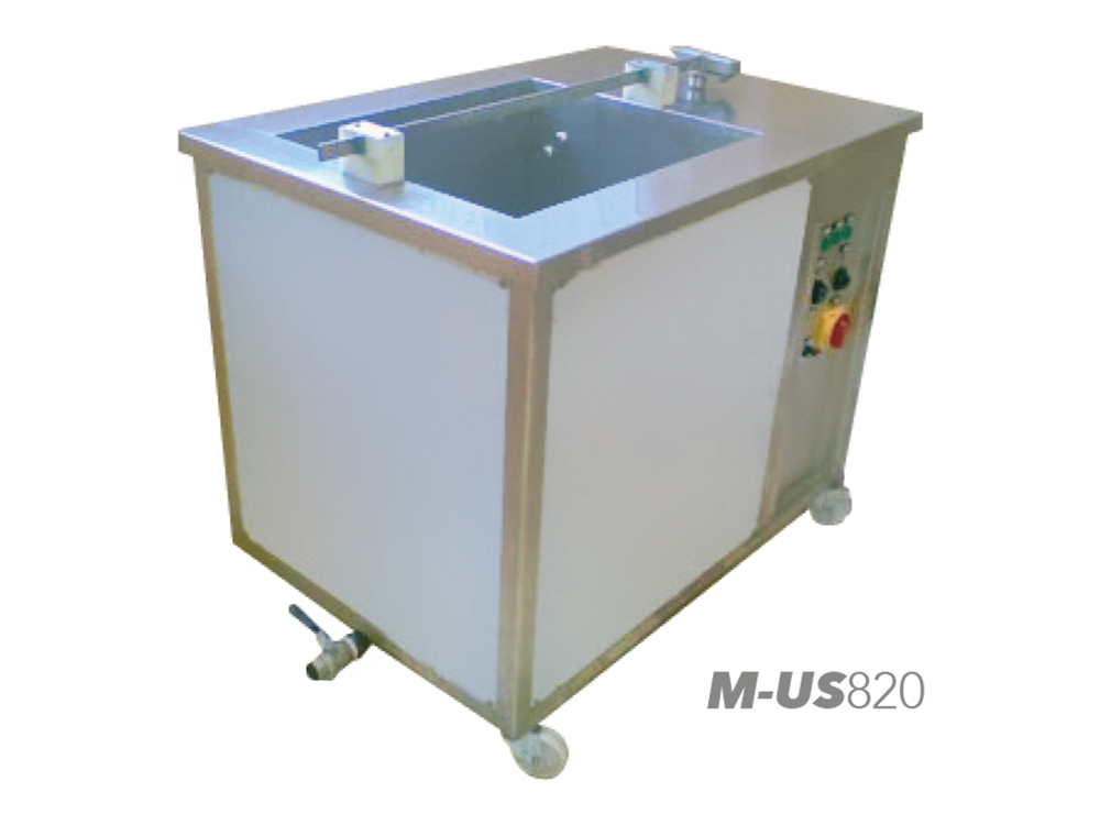 Industrial ultrasonic cleaning machine for metal parts washing before coating