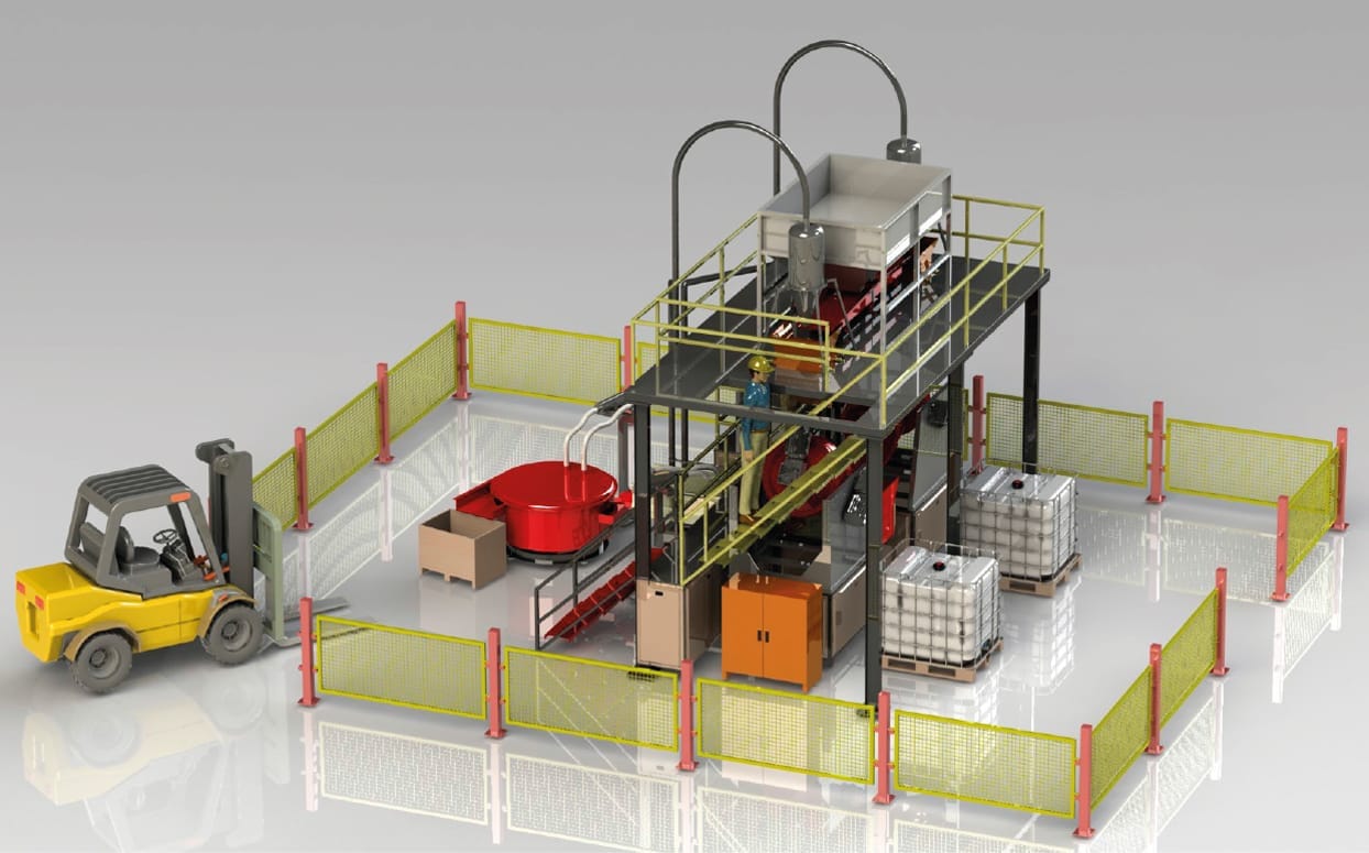 robotic loading finishing line