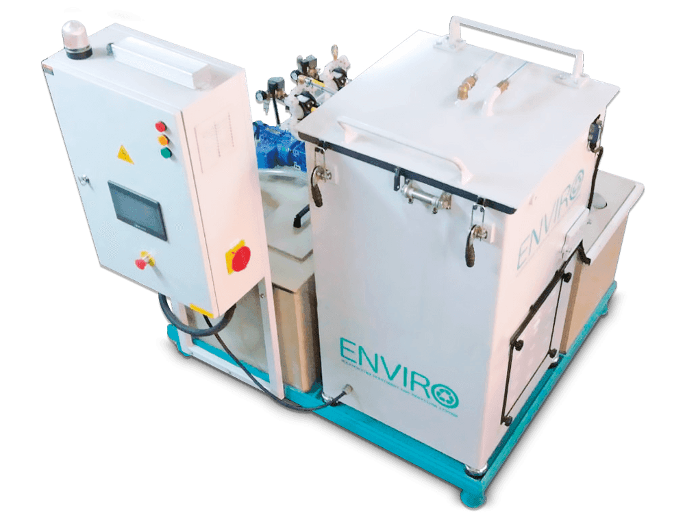 finishing media wastewater solids